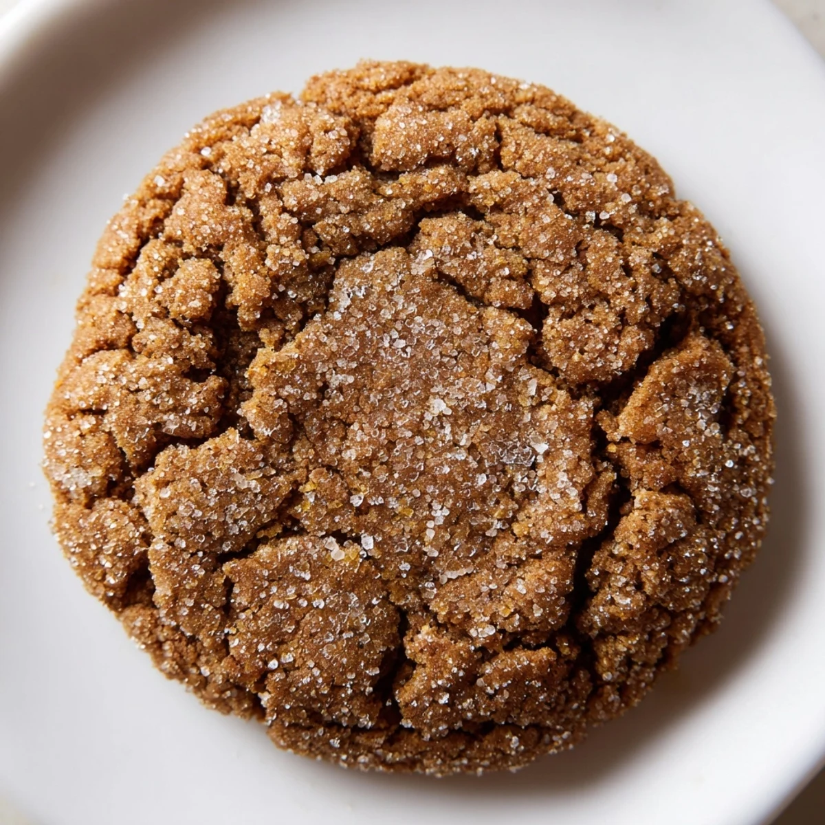Warm, golden Soft-Baked Ginger and Molasses Cookies with a crackled surface, ready to enjoy.