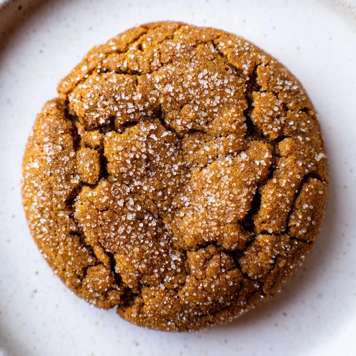 Brown, chewy Soft-Baked Ginger and Molasses Cookies, spiced and dusted with sugar, awaiting a cozy treat.