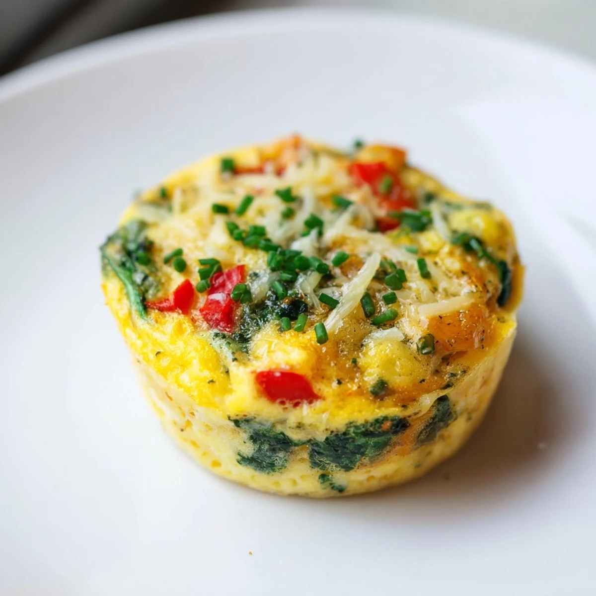 Golden-brown mini crustless quiches, brimming with spinach and cheese, ready to enjoy for brunch.