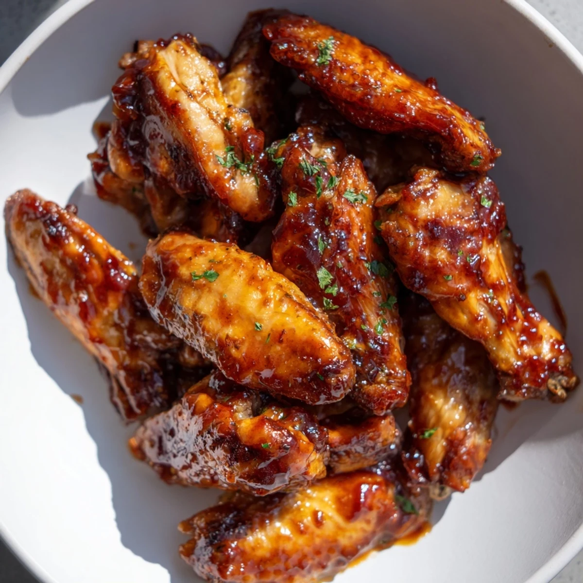 Baked Sticky Honey BBQ Wings