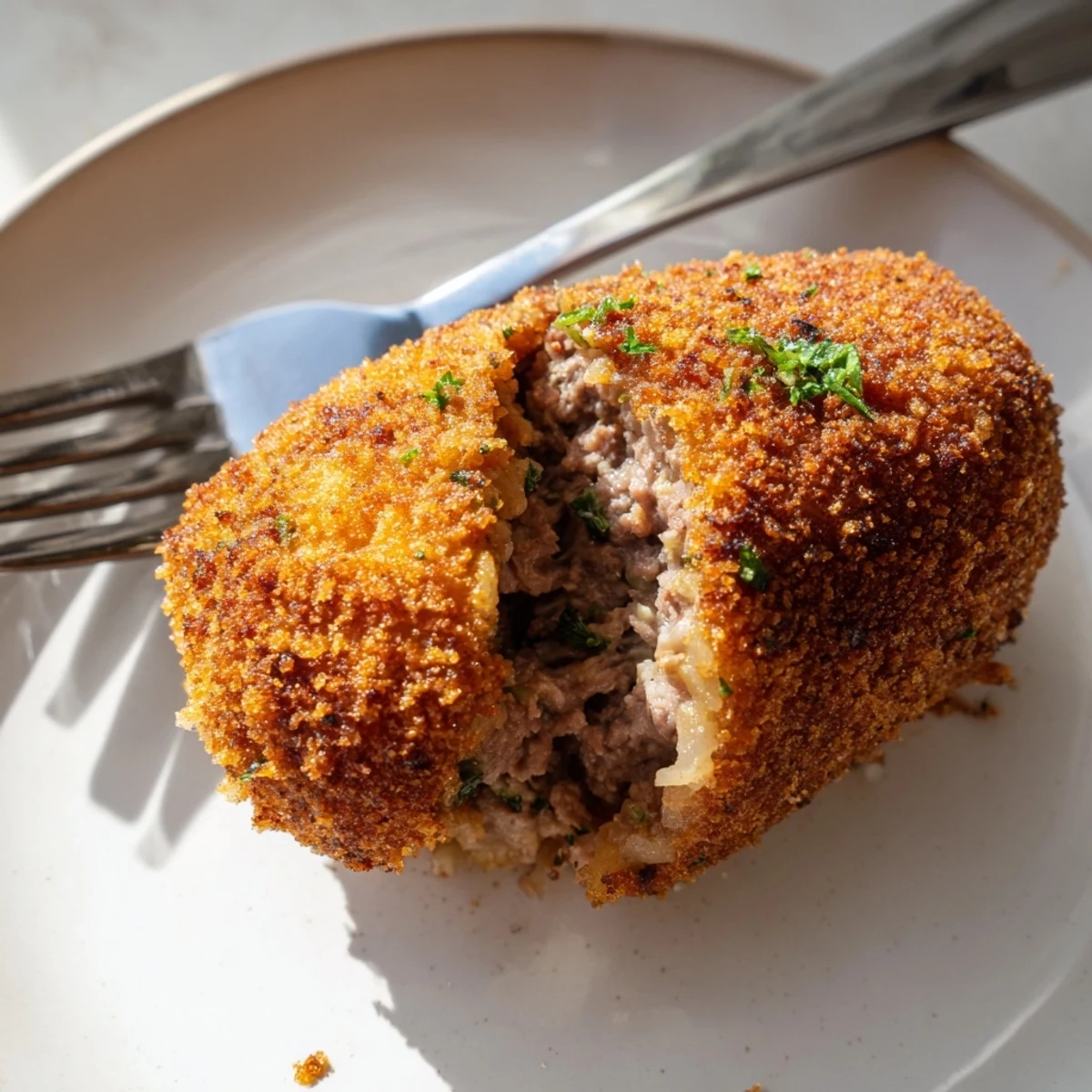 A close-up shot of several Dutch croquettes, showcasing their perfect breadcrumb coating and ideal flaky texture.