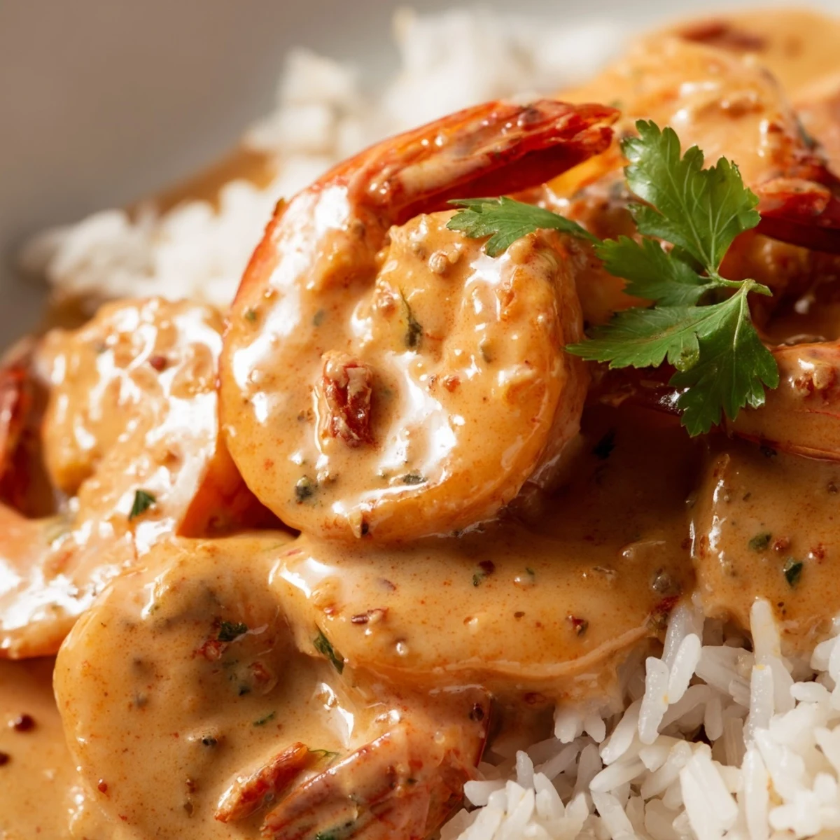 This Creamy Cajun Shrimp Rice Bowl, served in a rustic bowl, pairs beautifully with a chilled Sauvignon Blanc for a flavorful meal.
