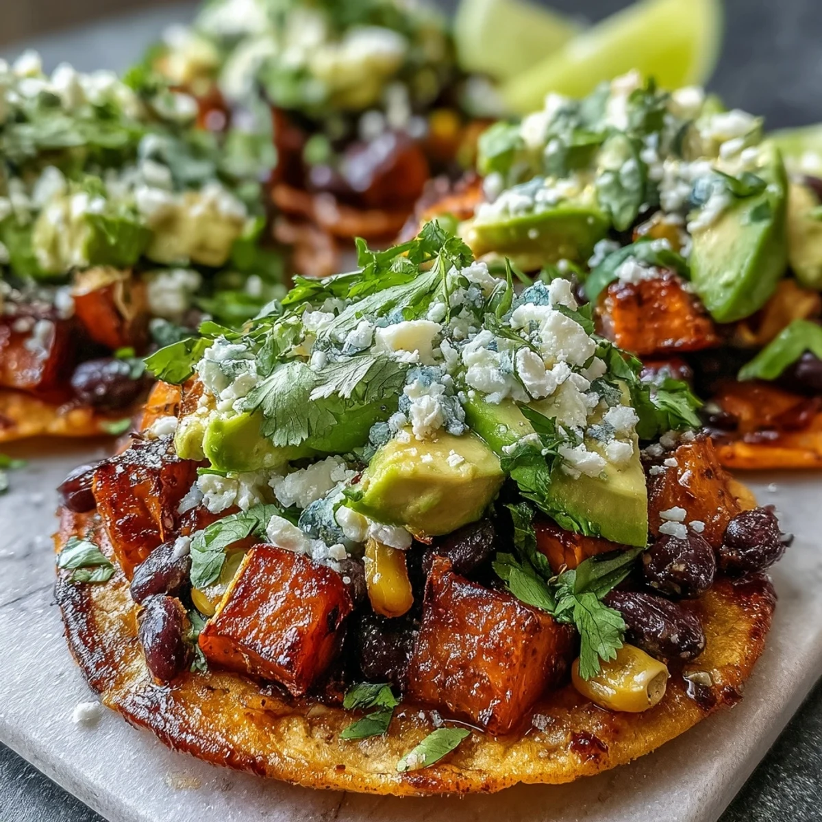 Garnished with fresh cilantro and served with hot sauce on the side for extra kick.