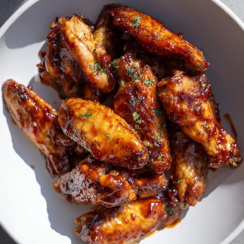 Baked Sticky Honey BBQ Wings