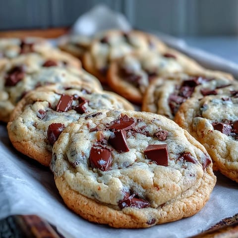 Freshly baked Yogurt Chocolate Chip Cookies on a cooling rack with melty semi-sweet chocolate chips, ready to enjoy.