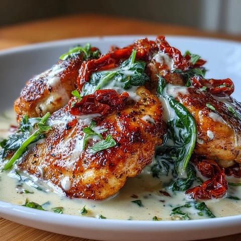 Keto Creamy Tuscan Chicken