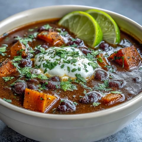 Smoky Black Bean Sweet Potato