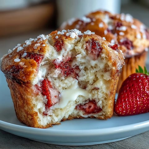 Strawberry Yogurt Muffins