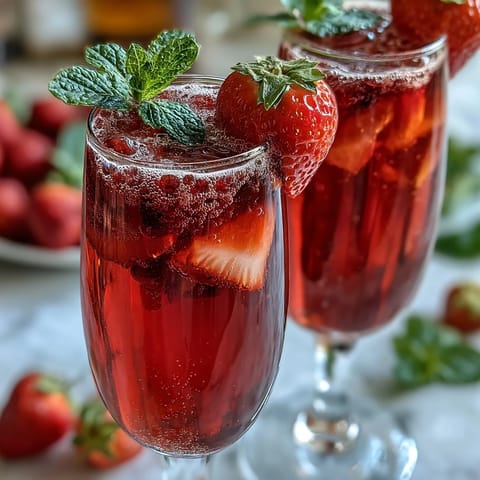 Mothers Day Strawberry Mimosa