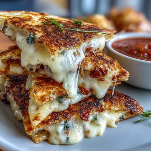 Mini Quesadilla Triangles Salsa