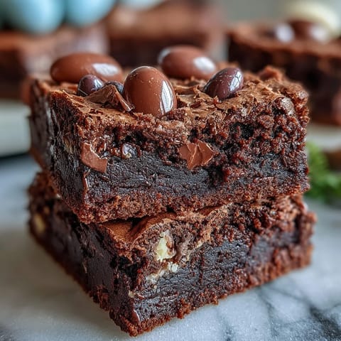 Cadbury Egg Chocolate Brownies