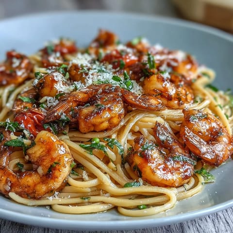 Garlic Shrimp Angel Hair Pasta