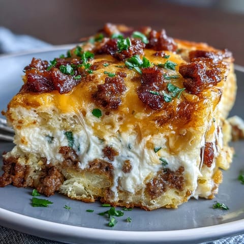 Overnight Amish Breakfast Casserole