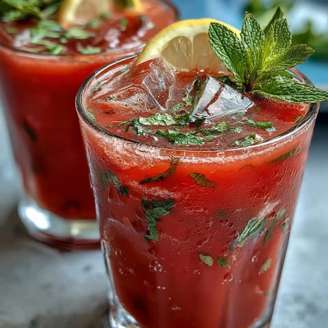 Watermelon Mint Lemonade Summer