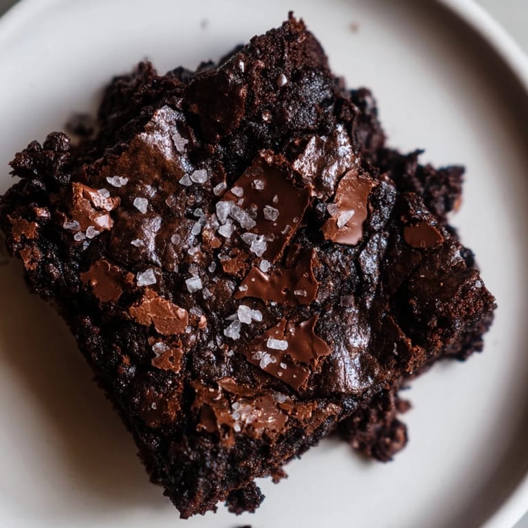 These dark chocolate and sea salt brownies are warm, decadent, and perfect when served with ice cream.