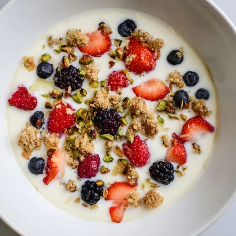 Frozen bite-sized Berry Yogurt Bark with vibrant berries, perfect for a refreshing treat.