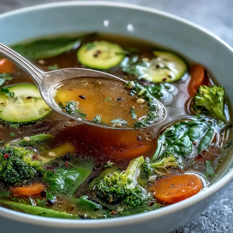 Comforting Collagen-Boosting Broth Bowl, a warm, anti-inflammatory meal.