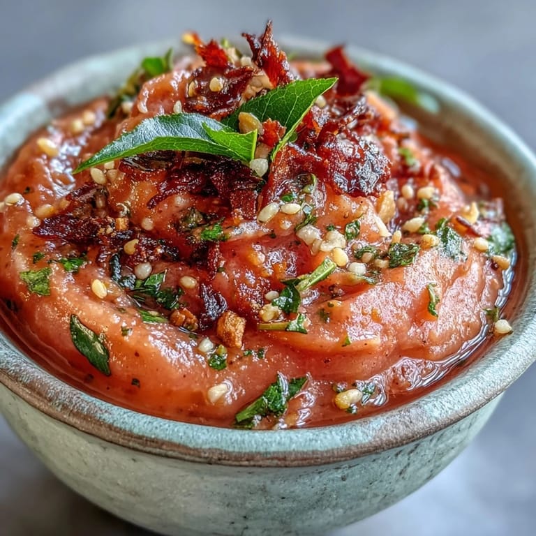 A tempered bowl of Guava Chutney featuring aromatic curry leaves and golden urad dal, paired with crispy dosa.