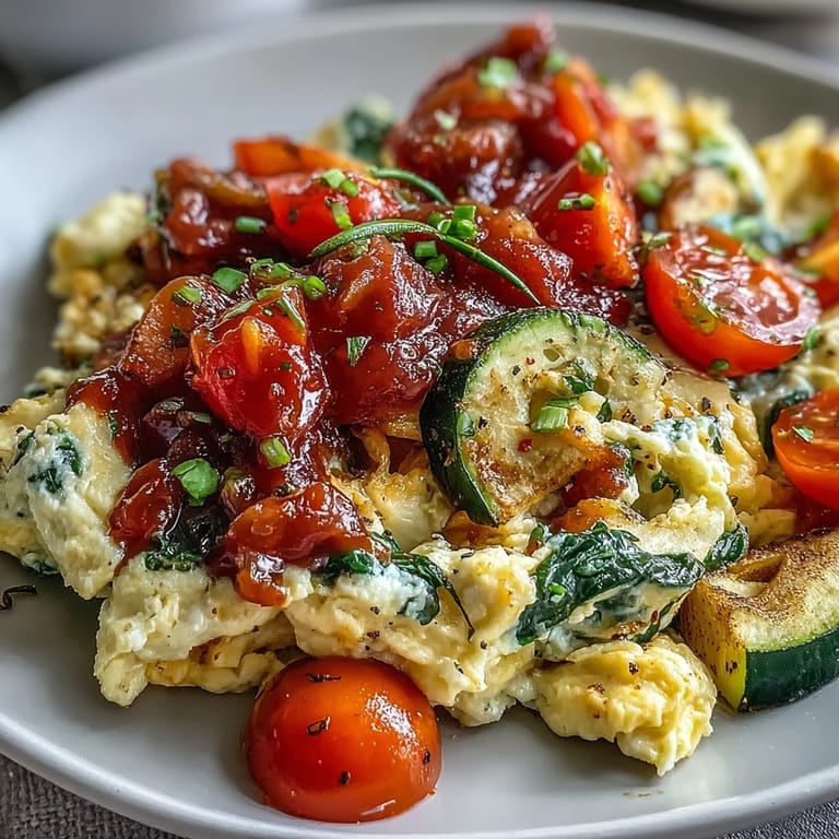 Egg White Veggie Scramble with Salsa served alongside whole grain toast for a protein-rich American breakfast.