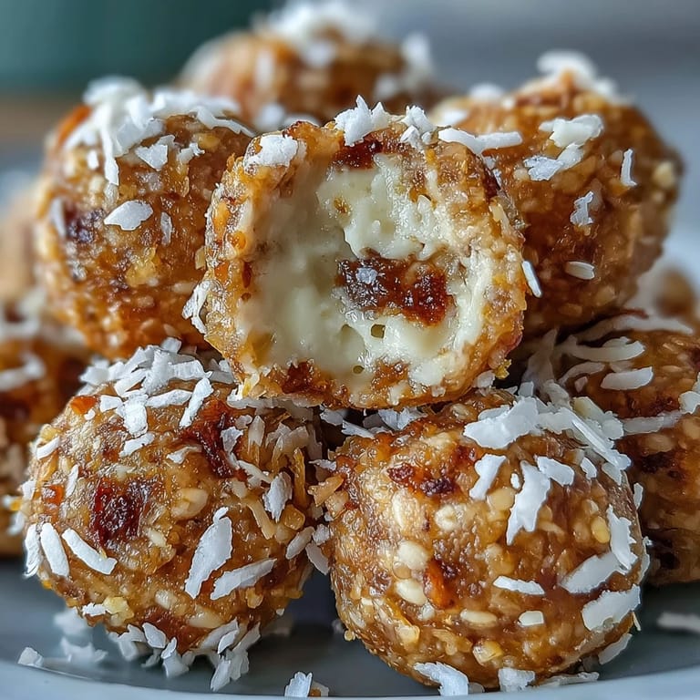 No-bake coconut lime energy balls made with Medjool dates and cashews, offering a naturally sweet, refreshing flavor.