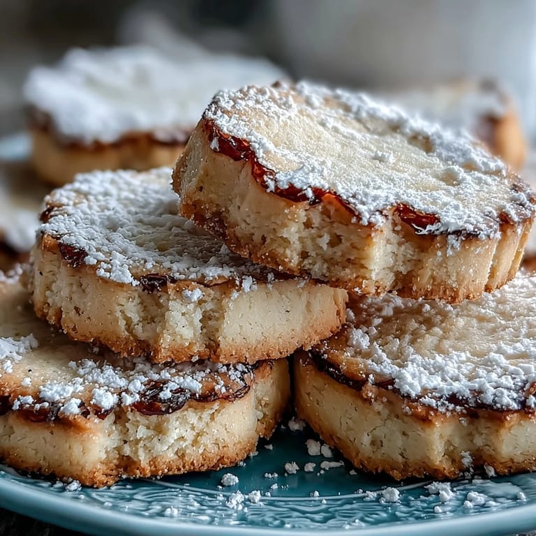 Classic shortbread cookies with a warm cardamom twist, baked to golden perfection and ready for tea time.  