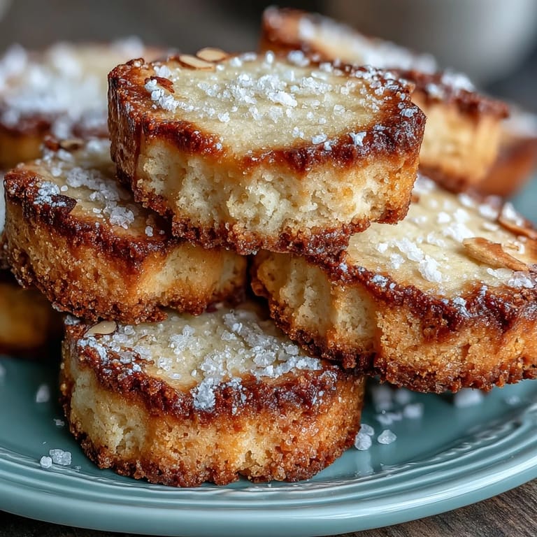 Buttery cardamom shortbread cookies arranged on a rustic plate, their edges crisp and centers melt-in-your-mouth tender.