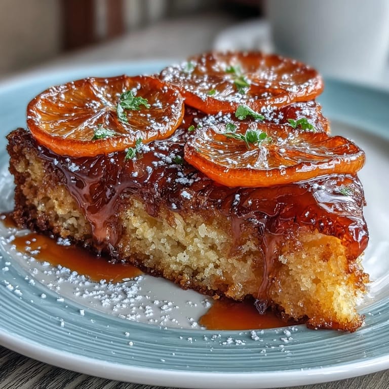 Fragrant candied orange and almond cake with a golden crust, perfect for a naturally gluten-free dessert.