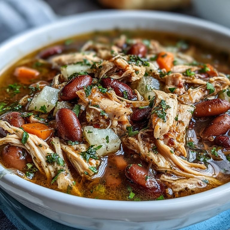 Slow-cooked to perfection, this hearty 15-bean soup features smoky turkey and vibrant vegetables.  