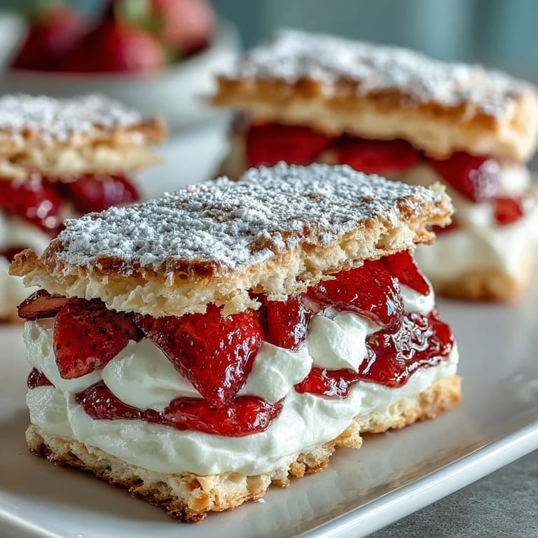 Fresh strawberry shortcake cookies showcase golden-baked cookies bursting with diced strawberries and creamy vanilla filling.