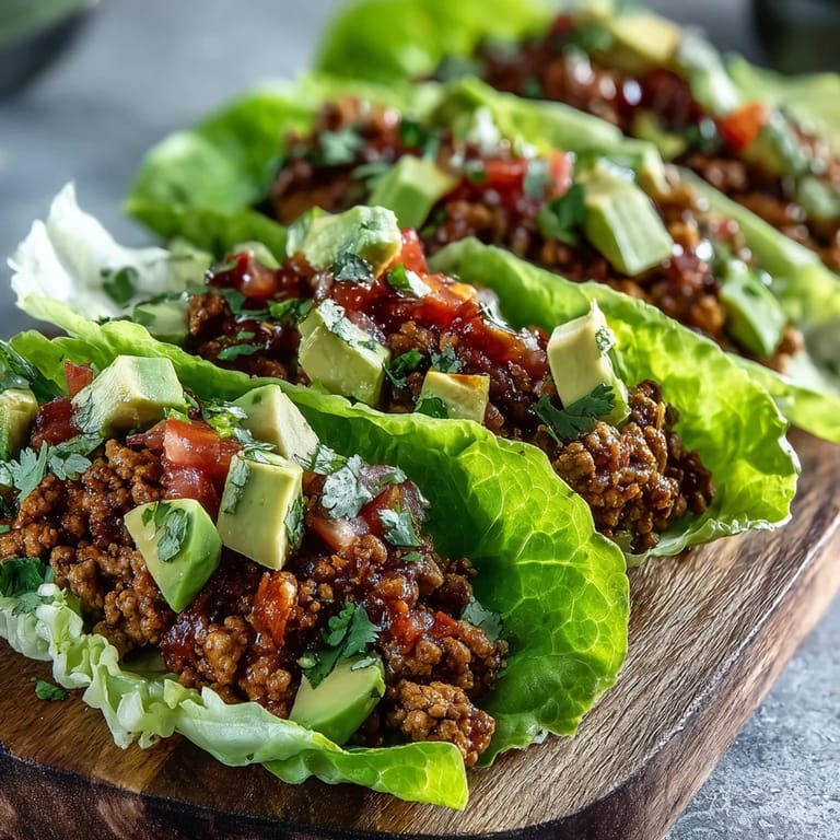 Enjoy these Turkey Taco Lettuce Wraps, a colorful and flavorful light Mexican-inspired feast.